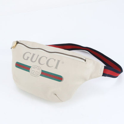 Gucci Logo Sherry Line 530412 Leather Body Bag Crossbody Body Waist Pouch