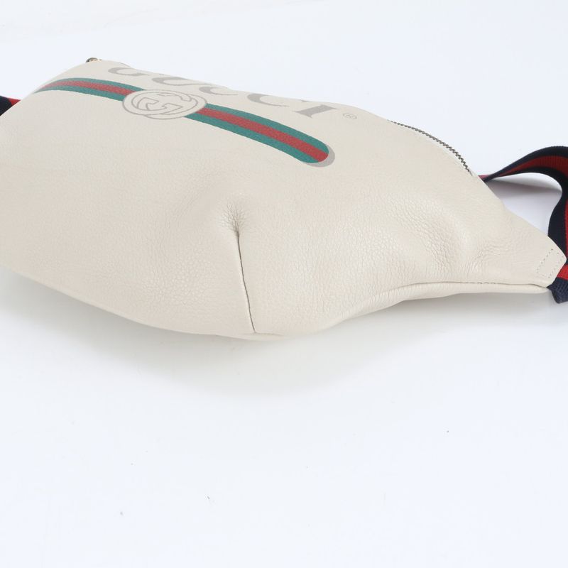 Gucci Logo Sherry Line 530412 Leather Body Bag Crossbody Body Waist Pouch