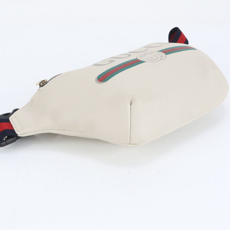 Gucci Logo Sherry Line 530412 Leather Body Bag Crossbody Body Waist Pouch