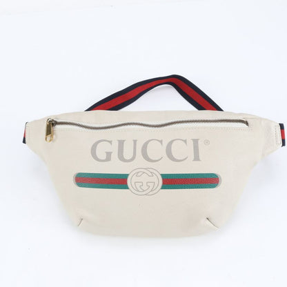 Gucci Logo Sherry Line 530412 Leather Body Bag Crossbody Body Waist Pouch