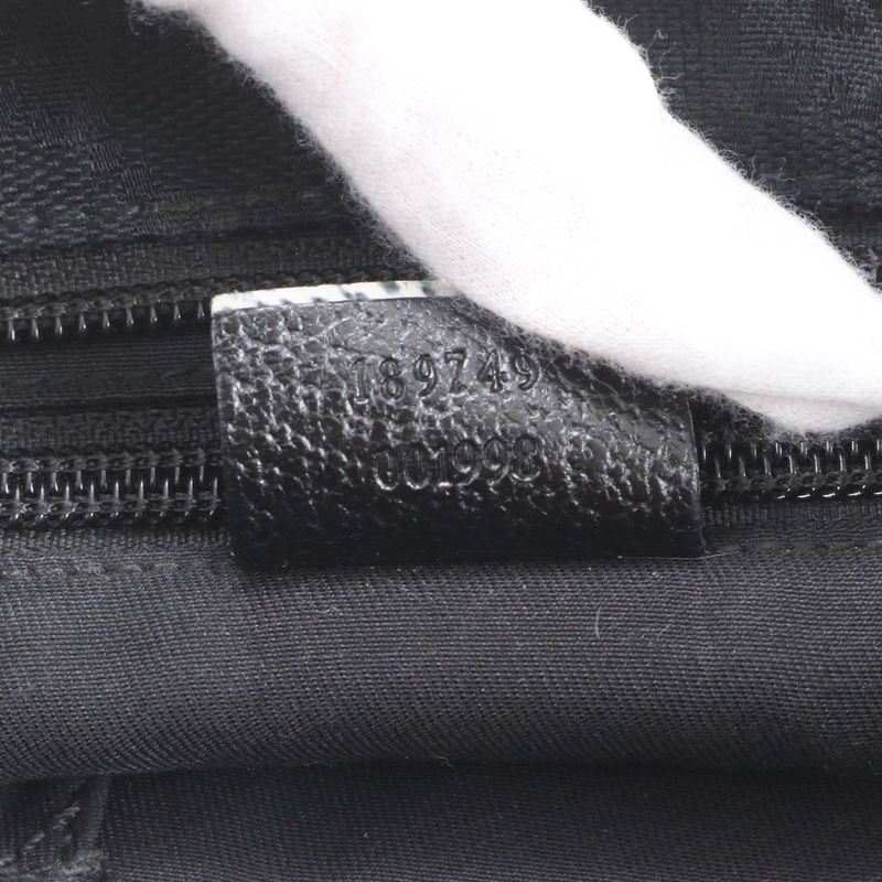 Gucci GG Canvas Sherry Line 189749 Leather Shoulder Bag Crossbody Messenger