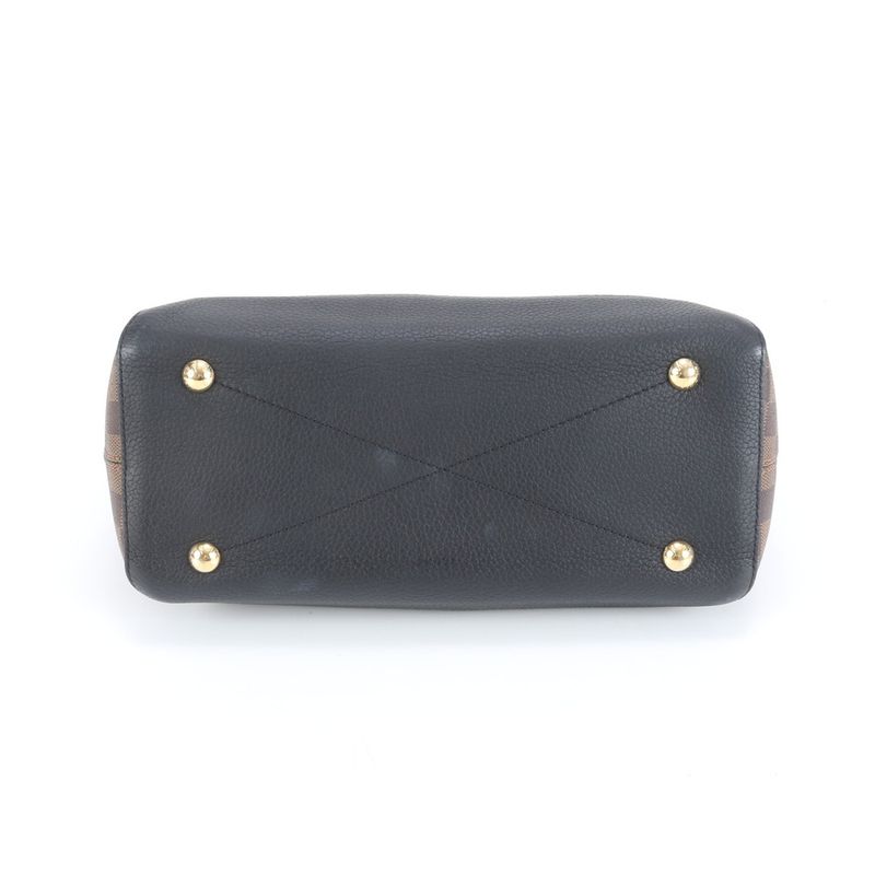 Louis Vuitton Damier Hyde Park N41014 Leather Tote Bag Shoulder Brown Women's