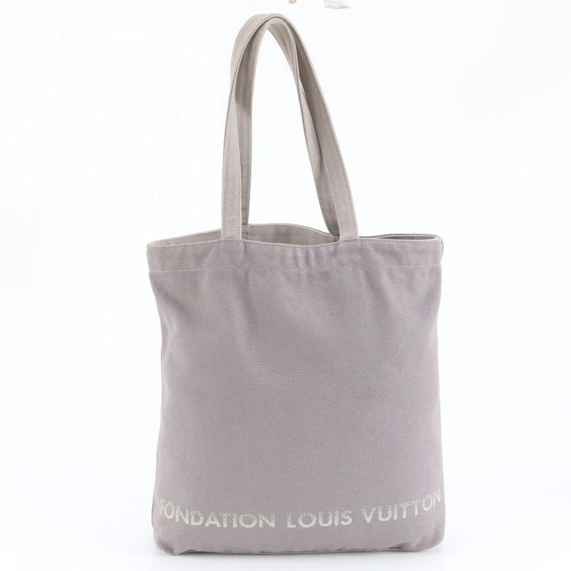 Louis Vuitton Fondation Museum Limited Tote Bag Shoulder A4 Gray Women's EUE