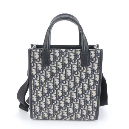 Dior Oblique Safari North South Leather 2WAY Shoulder Bag Crossbody Messenger