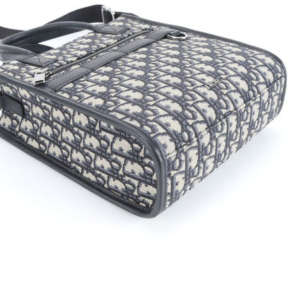 Dior Oblique Safari North South Leather 2WAY Shoulder Bag Crossbody Messenger