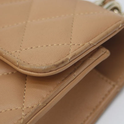 Chanel 22SS Ap3226 Camelbege Ram Ghardware Top Handle Chain Clutch Shoulder