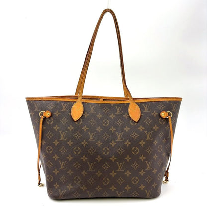 Louis Vuitton Neverfull MM Monogram Leather ×PVC Brown Tote Bag Gold M40156