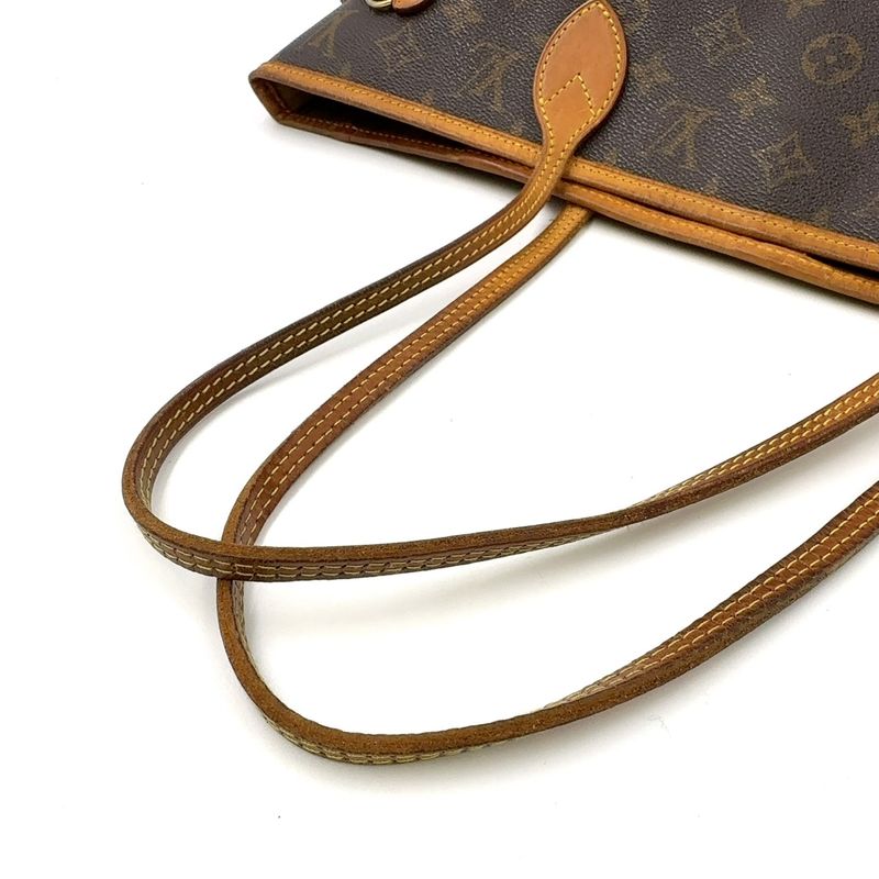 Louis Vuitton Neverfull MM Monogram Leather ×PVC Brown Tote Bag Gold M40156