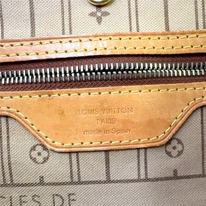 Louis Vuitton Neverfull MM Monogram Leather ×PVC Brown Tote Bag Gold M40156