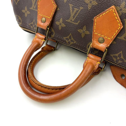 Louis Vuitton Speedy 25 Old Shape Monogram Leather ×PVC Brown Handbag Gold