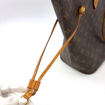 Louis Vuitton Neverfull MM Monogram Leather ×PVC Brown Tote Bag Gold M40156
