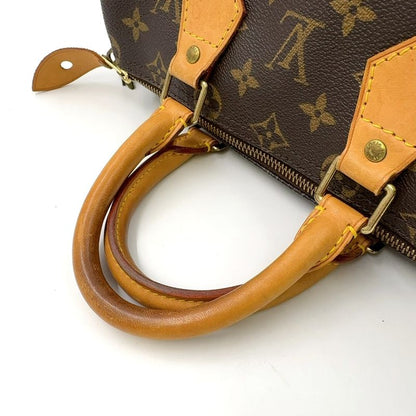 Louis Vuitton Speedy 25 Monogram Leather X PVC Brown Handbag Gold M41528