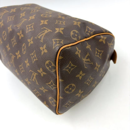 Louis Vuitton Speedy 25 Monogram Leather X PVC Brown Handbag Gold M41528