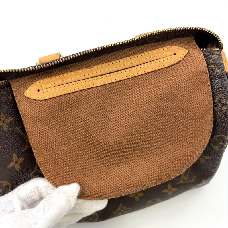 Louis Vuitton Speedy 25 Monogram Leather X PVC Brown Handbag Gold M41528