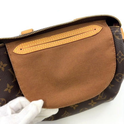 Louis Vuitton Speedy 25 Monogram Leather X PVC Brown Handbag Gold M41528