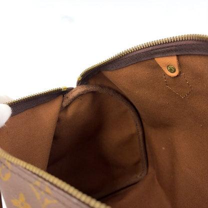 Louis Vuitton Speedy 35 Monogram Leather X PVC Brown Handbag Gold M41524