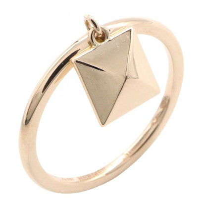 Hermes Ring ・ring Crew H Ring 18K Pink Gold (pink Gold) Crew Do H Ring Ladies