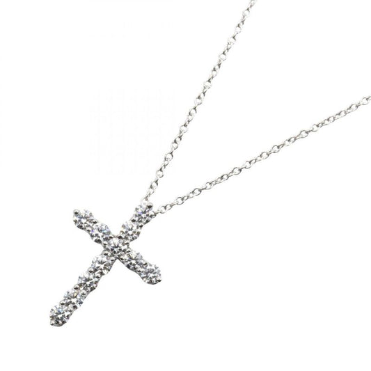 Tiffany & Co Tiffany＆co Necklace Small Cross Necklace Diamond Neck Circumference
