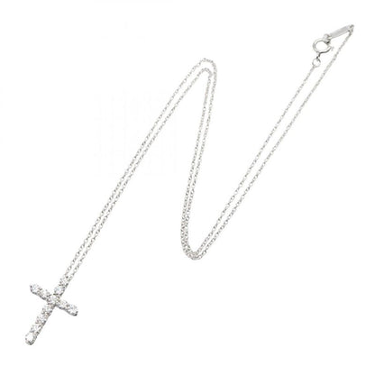 Tiffany & Co Tiffany＆co Necklace Small Cross Necklace Diamond Neck Circumference