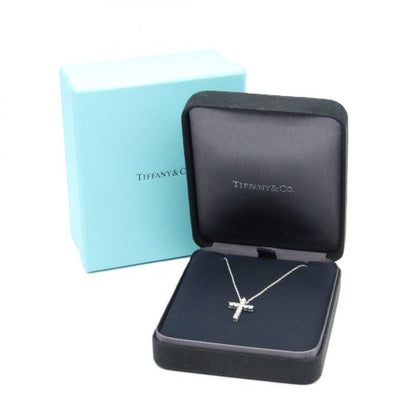 Tiffany & Co Tiffany＆co Necklace Small Cross Necklace Diamond Neck Circumference