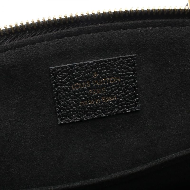 Louis Vuitton Handbag Petit Palais PM Bicolor Monogram Empreinte M58913 Black