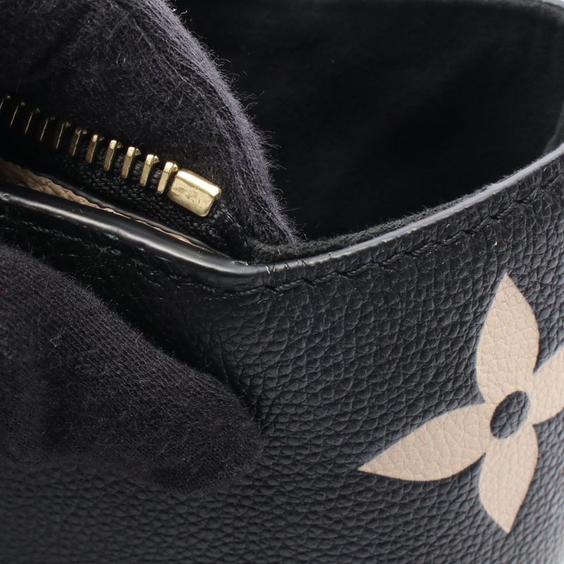Louis Vuitton Handbag Petit Palais PM Bicolor Monogram Empreinte M58913 Black