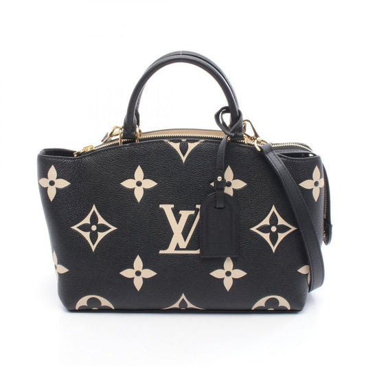 Louis Vuitton Handbag Petit Palais PM Bicolor Monogram Empreinte M58913 Black