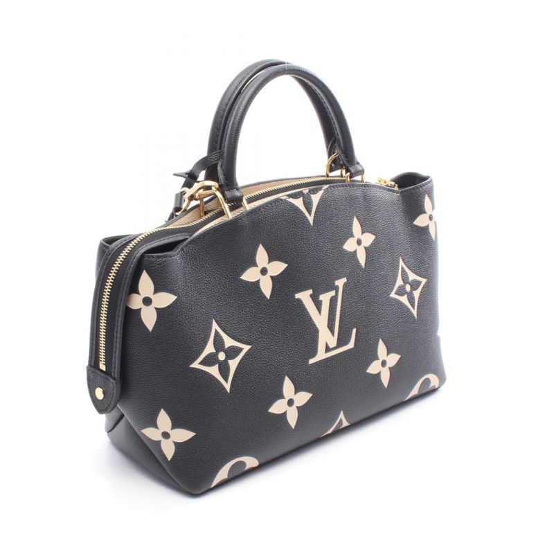 Louis Vuitton Handbag Petit Palais PM Bicolor Monogram Empreinte M58913 Black