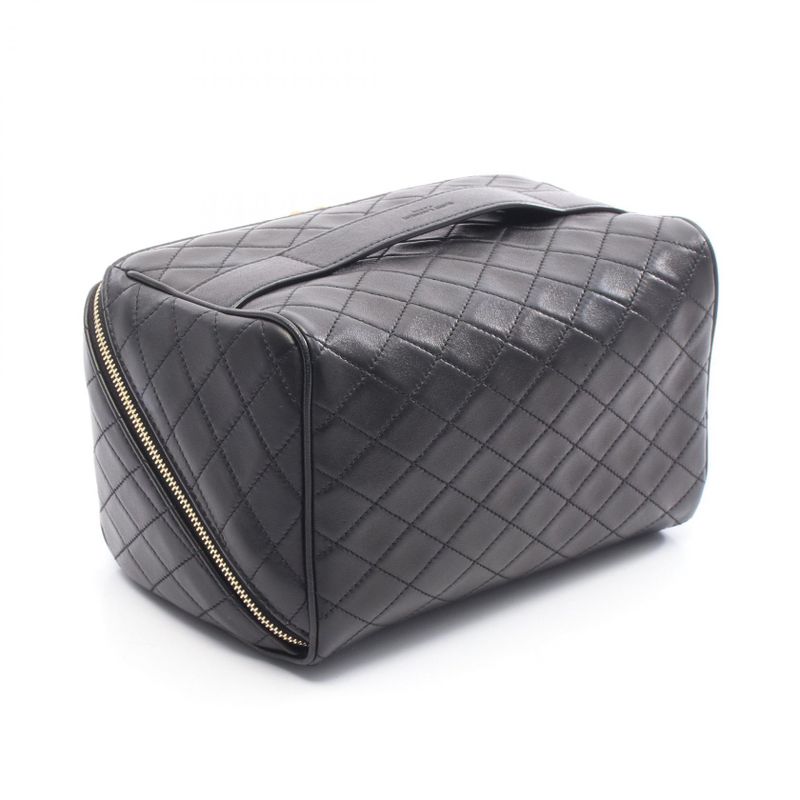 Saint Laurent Paris Handbag Gabby Vanity Black Leather Gabby Vanity Bag Ladies