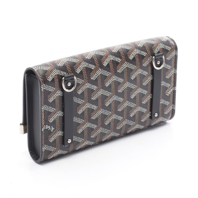Goyard Pouch Monte Carlo Mini Case Monte2minty01cl01p Black Natural PVC Coated
