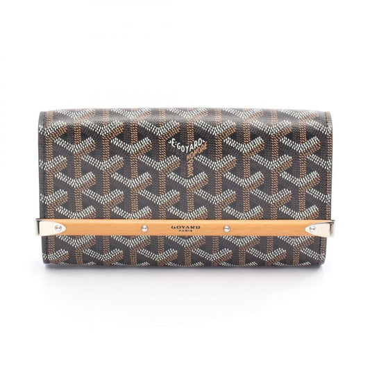 Goyard Pouch Monte Carlo Mini Case Monte2minty01cl01p Black Natural PVC Coated