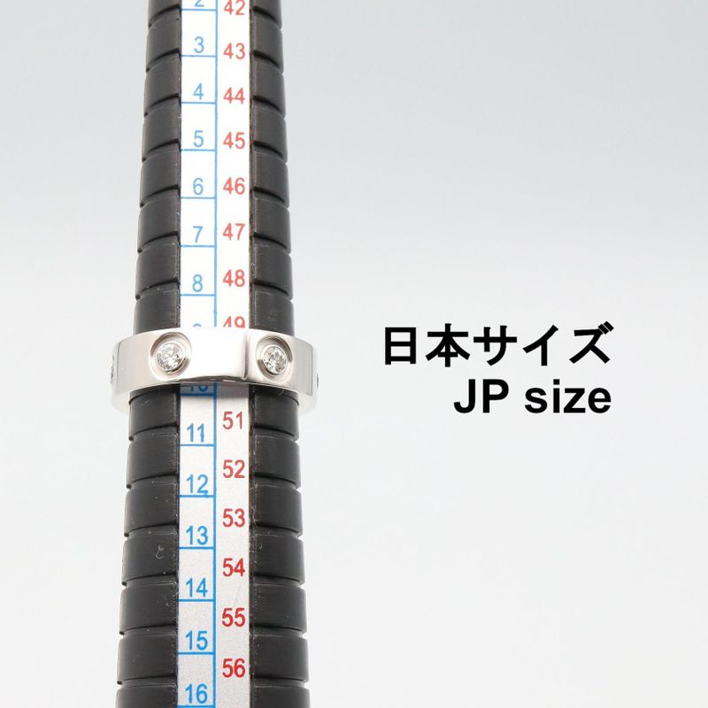 Cartier Ring ・ring Love Ring 6PD 18K White Gold (white Gold) Diamond Love Ring