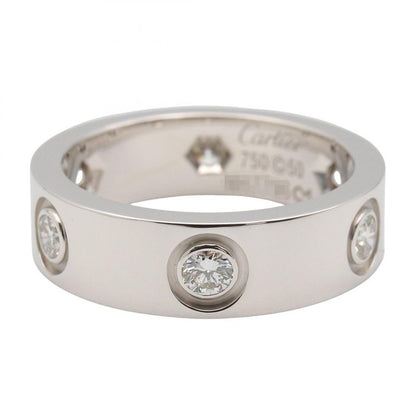 Cartier Ring ・ring Love Ring 6PD 18K White Gold (white Gold) Diamond Love Ring