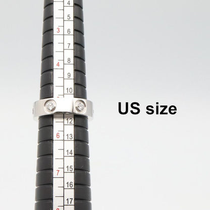 Cartier Ring ・ring Love Ring 6PD 18K White Gold (white Gold) Diamond Love Ring