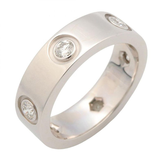 Cartier Ring ・ring Love Ring 6PD 18K White Gold (white Gold) Diamond Love Ring