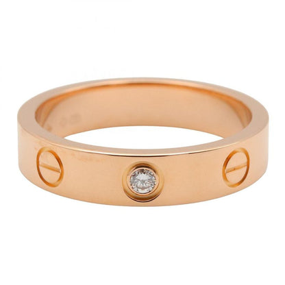Cartier Ring ・ring Mini Love Ring 1PD B4050750 18K Pink Gold (pink Gold)