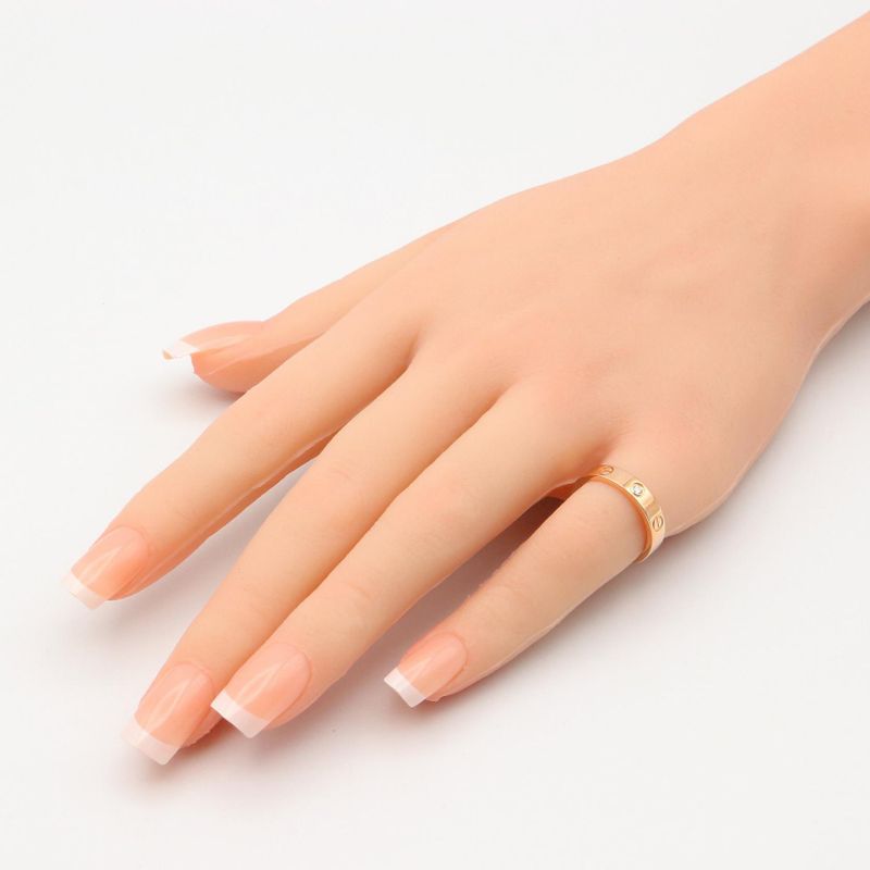 Cartier Ring ・ring Mini Love Ring 1PD B4050750 18K Pink Gold (pink Gold)