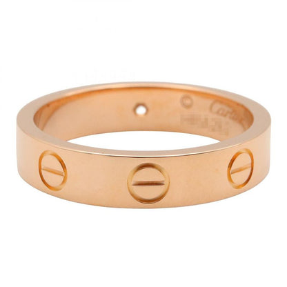Cartier Ring ・ring Mini Love Ring 1PD B4050750 18K Pink Gold (pink Gold)