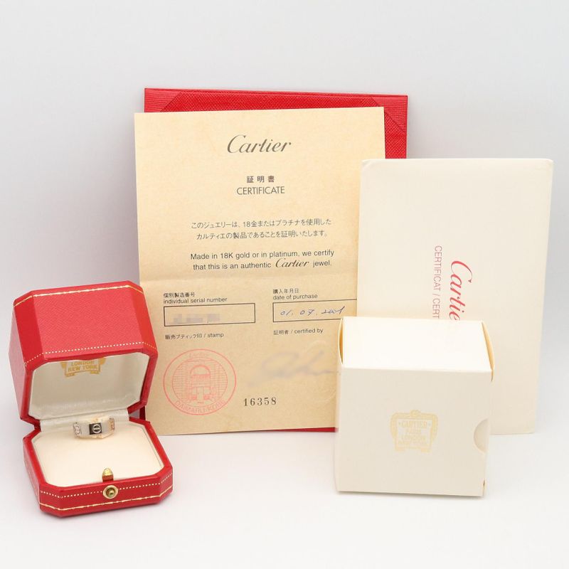 Cartier Ring ・ring Love Ring B4084750 18K White Gold (white Gold) Love Ring