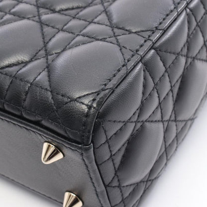 Dior Handbag Lady Dior Small Cannage Black Leather Lady Dior Cannage 2way Tote