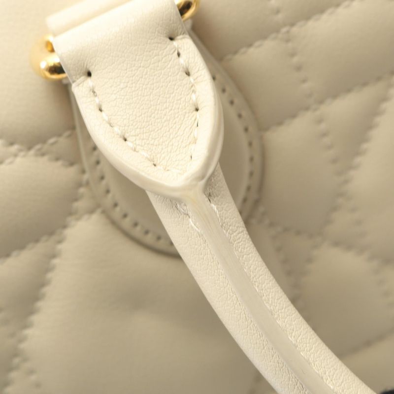 Dior Handbag Dior Groove 25 Macro Cannage M1365ubol Cream Leather Dior Groove