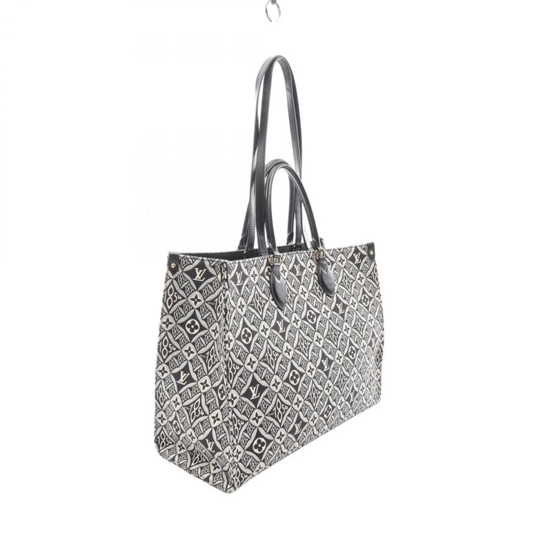 Louis Vuitton Tote Bag On The Go GM Since 1854 M57207 Noir Black Canvas Leather