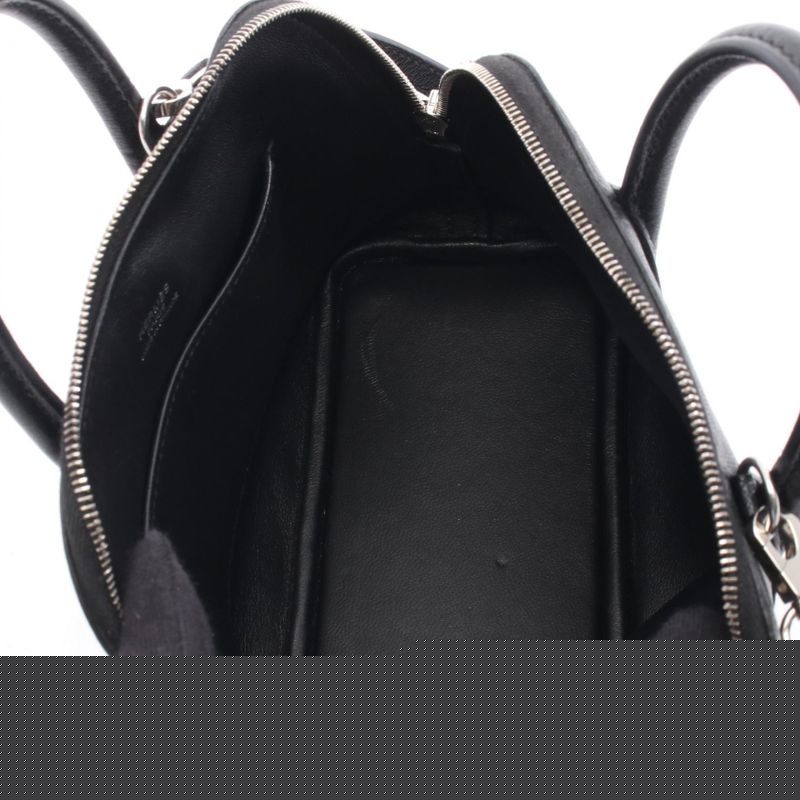 Hermes Handbag Bolide 1923 Mini Black Leather Bolide 1923 Mini Black Ladies