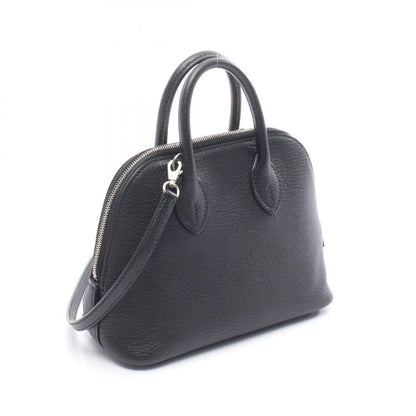 Hermes Handbag Bolide 1923 Mini Black Leather Bolide 1923 Mini Black Ladies
