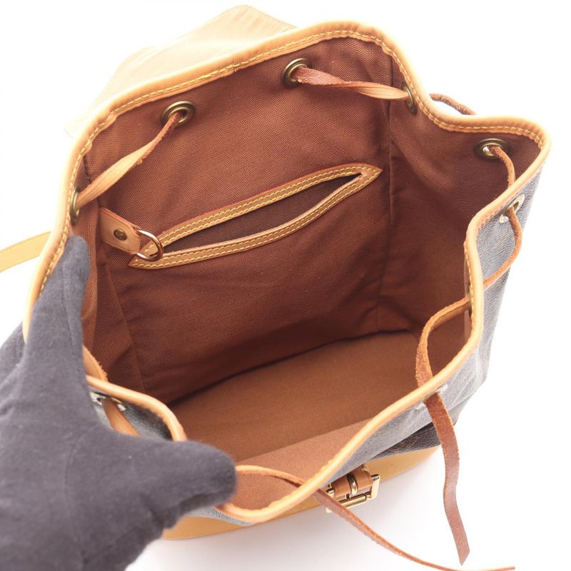 Louis Vuitton Rucksack Sac Backpack Montsouris MM Monogram PVC Coated