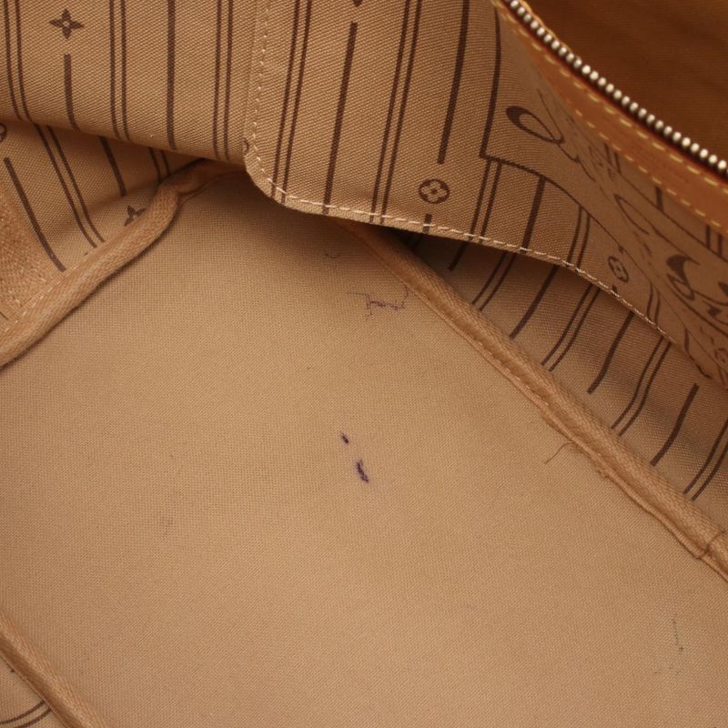 Louis Vuitton Tote Bag Neverfull MM M40156 PVC Coated Canvas Leather Neverfull