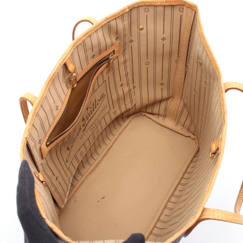 Louis Vuitton Tote Bag Neverfull MM M40156 PVC Coated Canvas Leather Neverfull