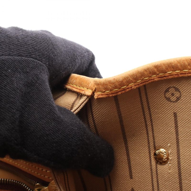 Louis Vuitton Tote Bag Neverfull MM M40156 PVC Coated Canvas Leather Neverfull