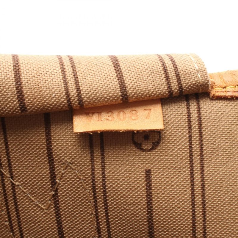 Louis Vuitton Tote Bag Neverfull MM M40156 PVC Coated Canvas Leather Neverfull