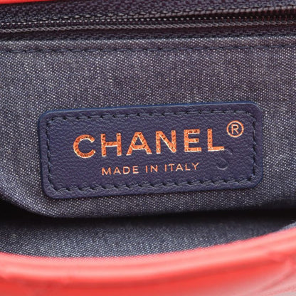 Chanel Shoulder Bag Large Flap Quilted As1353 Orange Lambskin Sheep